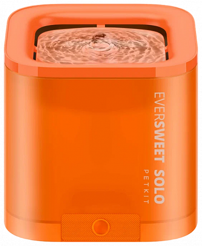 Питьевой фонтан для животных c системой фильтрации Eversweet Petkit Solo P4103 (Оранжевый) — фото